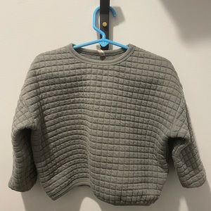 Quincy may quilted sweater